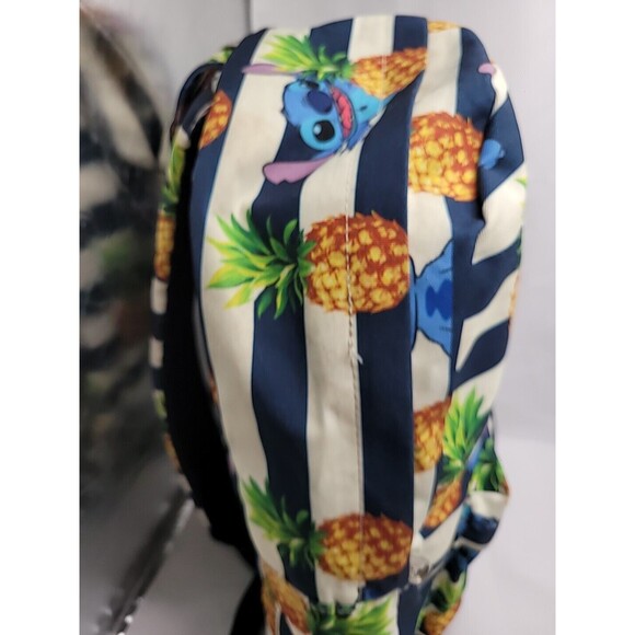 Disney Loungefly Lilo & Stitch Pineapple Large Striped Nylon Women’s Backpack - Picture 14 of 16
